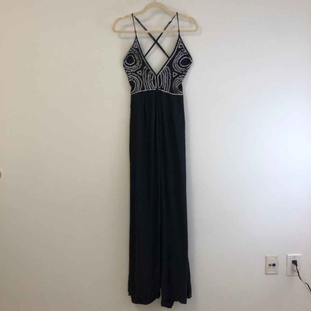 Nasty Gal Total Stud Black Jumpsuit